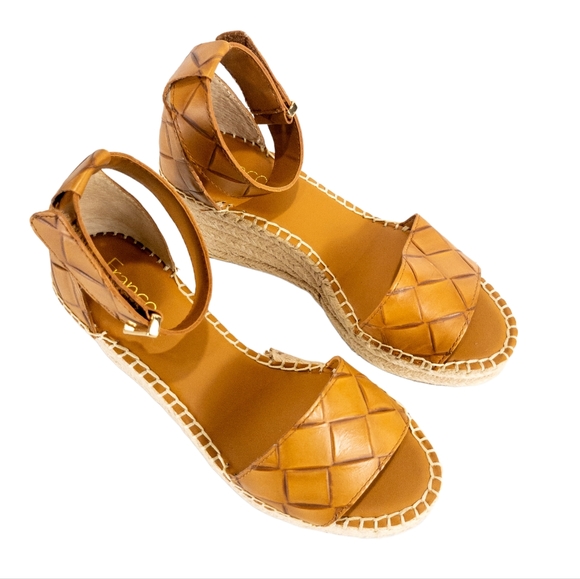 Franco Sarto Clemens Espadrille Wedge Sandals Tan 7.5 - Picture 7 of 7
